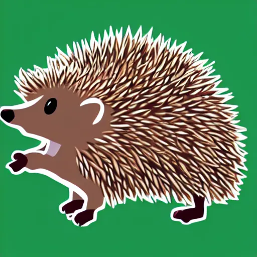 Prompt: game art hedgehog sprite clean
