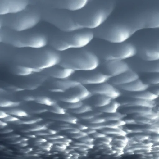 Prompt: mammatus clouds