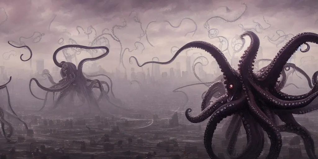 eldritch horror resembling an octopus with hundreds of | Stable ...