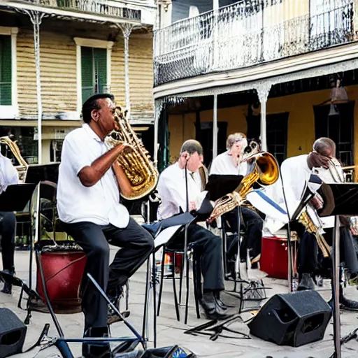 Image similar to a jazz band in new orleans