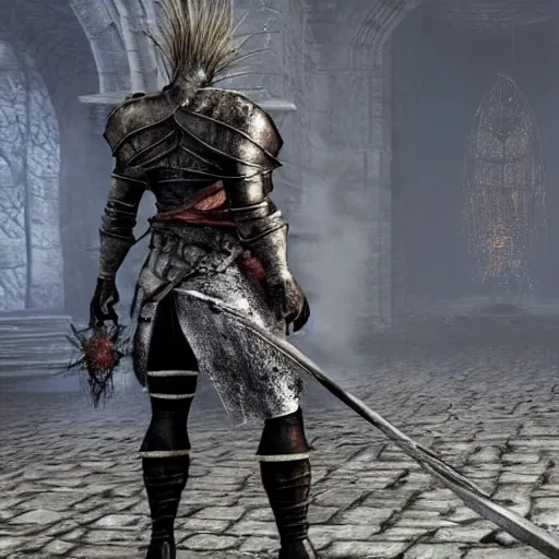 Prompt: beavis and butthead in darksouls 3