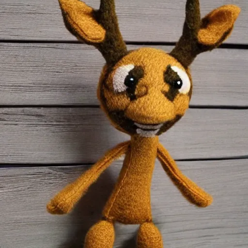 Image similar to deer in the style of little big planet