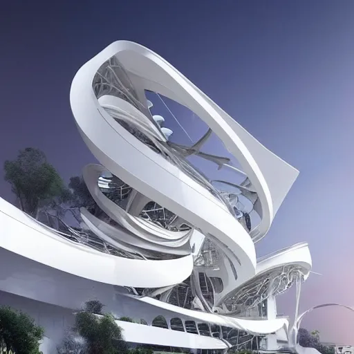 Prompt: futuristic architecture for next international exposition