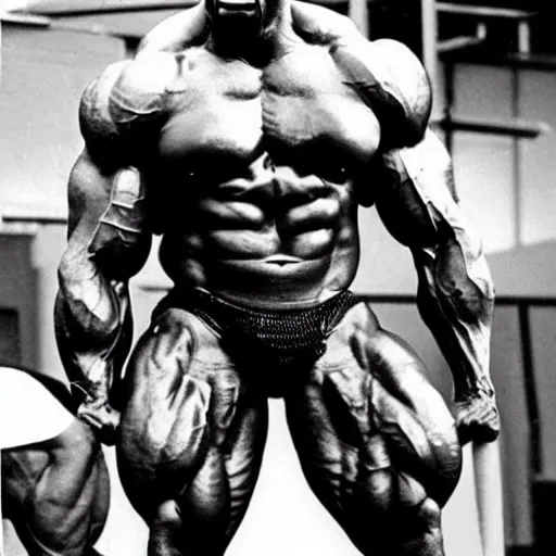 Image similar to king kong with ronnie coleman's physique