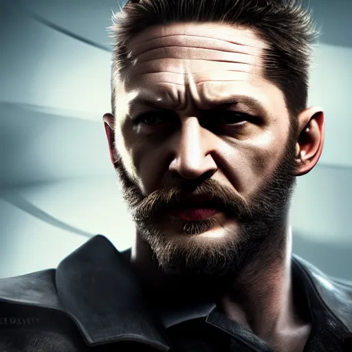 Image similar to Tom Hardy as wolverine 4K quality Photorealism