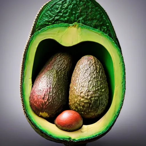 Image similar to avocado backpack, magazine photo, studio lighting, brilliant design