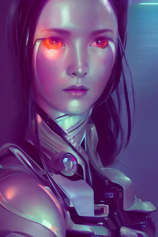 Image similar to portrait futuristic solider girl, in future tokyo towertop, ssci - fi, fantasy, intricate, very very beautiful, elegant, human anatomy, neon light, highly detailed, digital painting, artstation, concept art, smooth, sharp focus, illustration, art by ayanamikodon and and alphonse mucha and tan zi and craig mullins and wlop