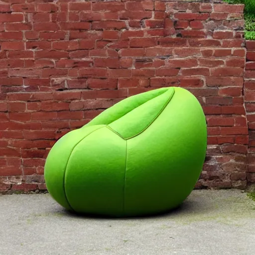 Image similar to armchair in the shape of an avocado