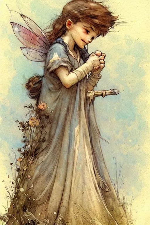 Image similar to (((((1950s fairy tale moses . muted colors.))))) by Jean-Baptiste Monge !!!!!!!!!!!!!!!!!!!!!!!!!!!