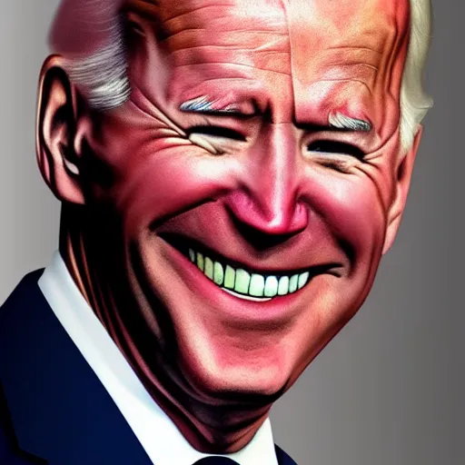 Image similar to smiling, happy, beautiful, intelligent, powerful, joe biden, loving eyes, fully clothed, wise, beautiful, dramatic lighting, sharp focus, by stanley artgerm, dramatic lighting, trending on artstation, flat colour, geometric curves, gradient filter, art deco patterns