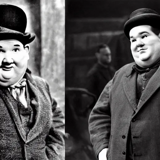 Image similar to both oliver hardy and stan laurel in game of thrones