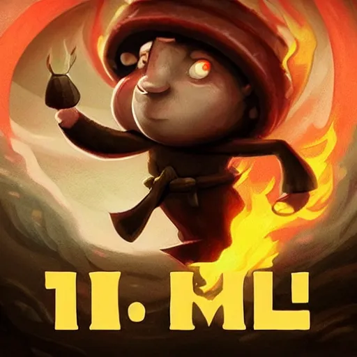 Image similar to n'lil, he is an old god who rules storms, earthquakes and fire.