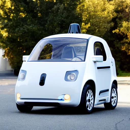 Prompt: 4K uhd photo of driverless car designed by apple