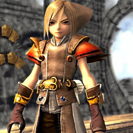 Image similar to iconic character in a final fantasy ix