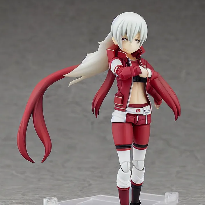 Image similar to shiro from deadman wonderland, an anime nendoroid of shiro, figurine, deadman wonderland anime, detailed product photo