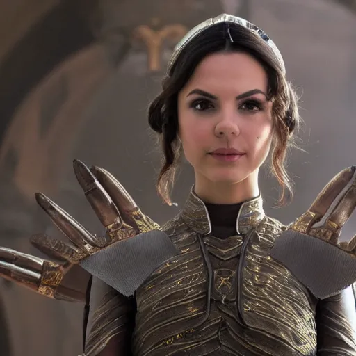 Image similar to victoria justice as princess padme in star wars episode 3, 8 k resolution, cinematic lighting, anatomically correct