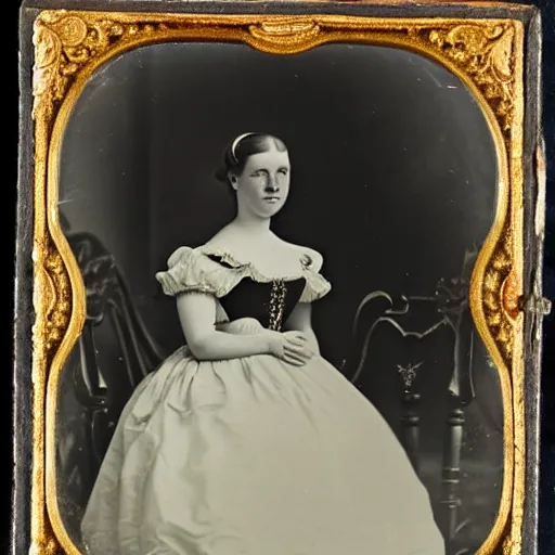 Image similar to a german young adult princess, circa 1 8 5 4