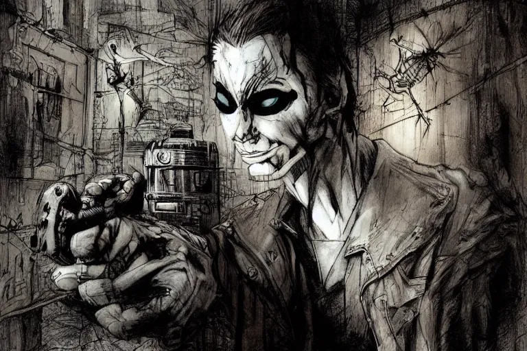 Prompt: stuck in a time loop by ben templesmith
