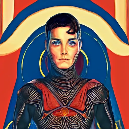 Image similar to leto 2 atreides, artwork