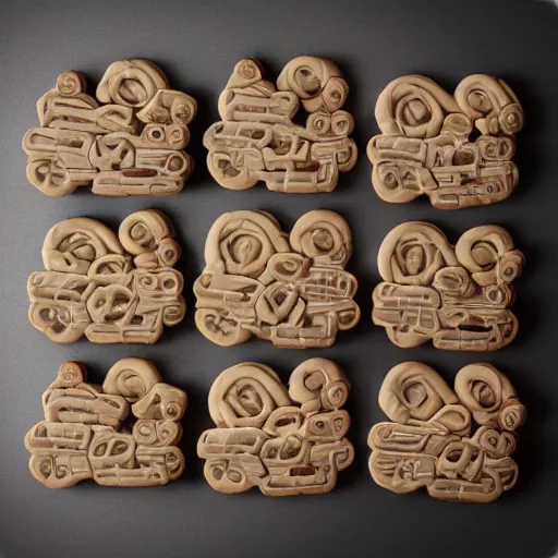 Image similar to realistic car made of cookies