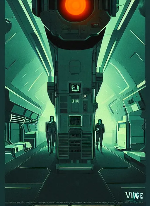 Image similar to vintage sci - fi art, poster, harsh lighting, retro future, vintage