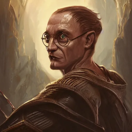 Prompt: detailed portrait of harry potter as doomguy, fantasy, intricate, elegant, highly detailed, digital painting, artstation, concept art, matte, sharp focus, illustration, art by aenaluck, artgerm and roberto ferri and greg rutkowski, epic fantasy, digital painting