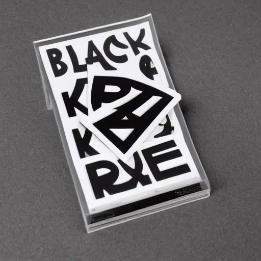 Image similar to black on white graphic design stickers in style of david rudnick, eric hu, acid, y 2 k