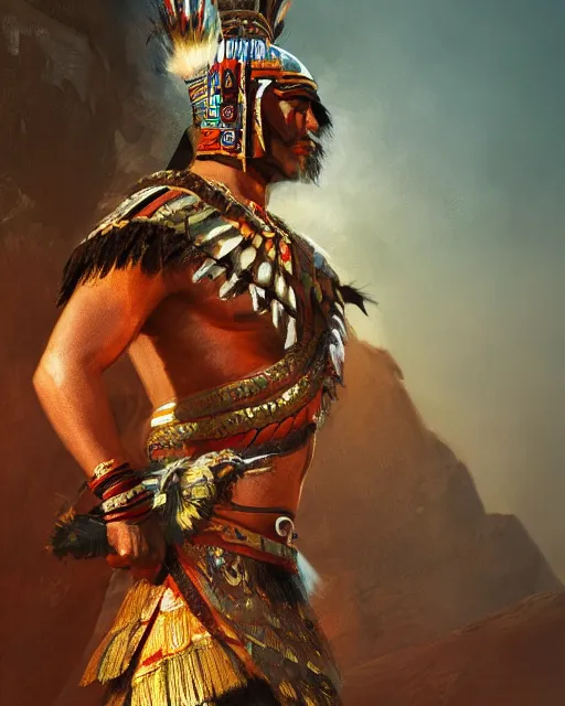 Download An Aztec Warrior Doing Battle Wallpaper  Wallpaperscom