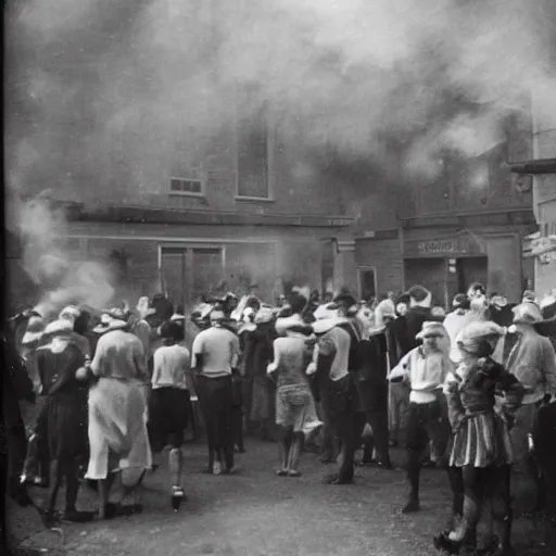 Image similar to A smoke house filled with people enjoing themselves