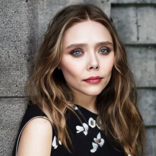 Image similar to elizabeth olsen mixed with gal godot