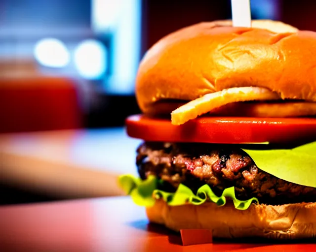 Image similar to big juicy burger, depth of field