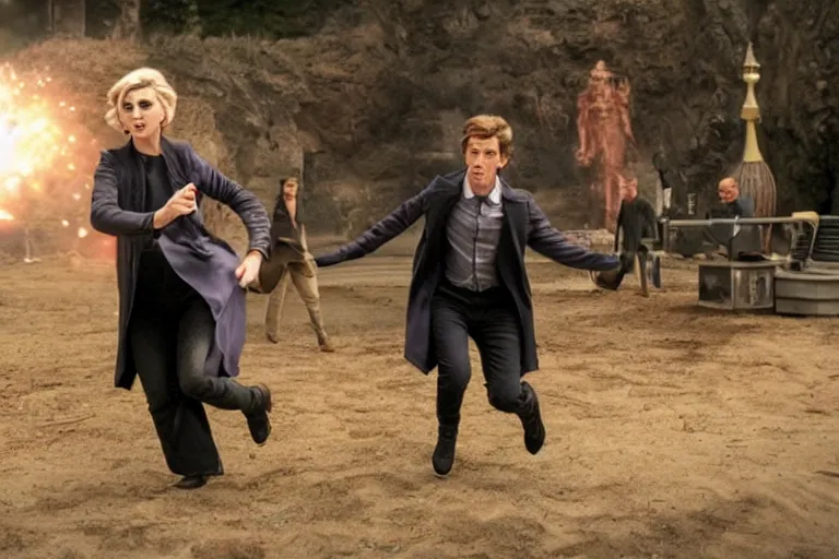 Prompt: Screencap from Doctor Who