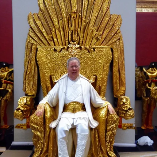 Image similar to The Emperor on his Golden Throne