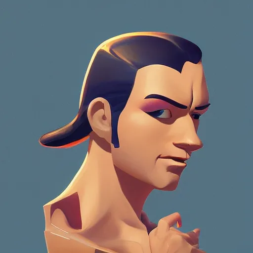 Image similar to face icon stylized minimalist goldfinger, loftis, cory behance hd by jesper ejsing, by rhads, makoto shinkai and lois van baarle, ilya kuvshinov, rossdraws global illumination