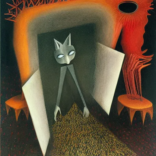 Image similar to Rollypolly by Remedios Varo