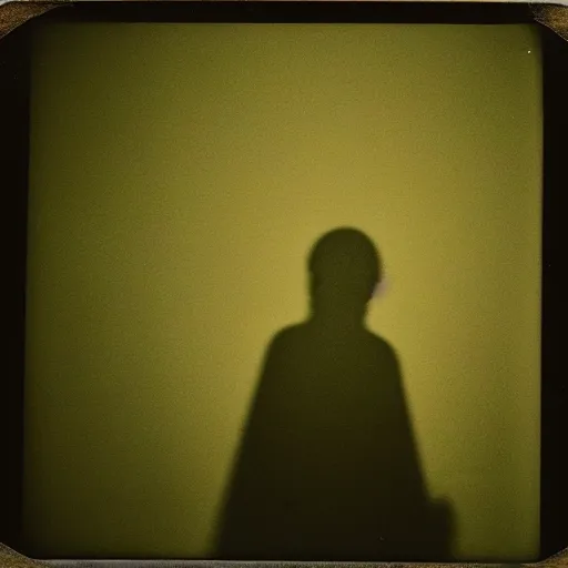 Prompt: the shadow creature in the corner of the bedroom, dark film still from horror movie master, a polaroid picture taken at midnight