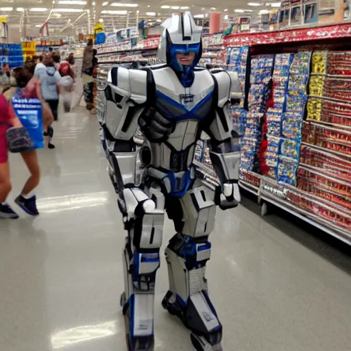 Prompt: megatron at Walmart