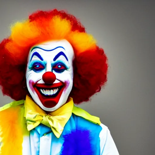 Prompt: photo of a clown