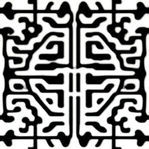 Image similar to immaculate black and white circuit board stencil vector svg laser decorative pattern