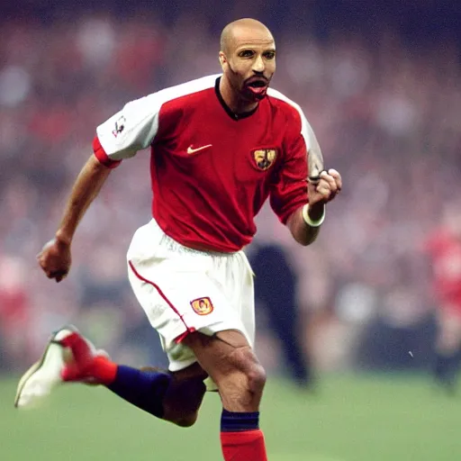 Prompt: Thierry Henry as the King of England