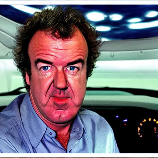 Prompt: jeremy clarkson driving a spaceship