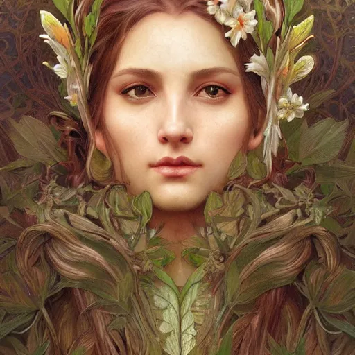 Prompt: ! dream portrait of gaea goddess, intricate, elegant, highly detailed, digital painting, artstation, concept art, smooth, sharp focus, illustration, art by artgerm and greg rutkowski and alphonse mucha and william - adolphe bouguereau, and marco mazzoni