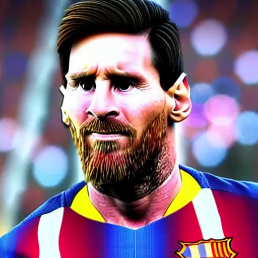 Image similar to Lionel Messi in WandaVision very detailed 4k quality super realistic