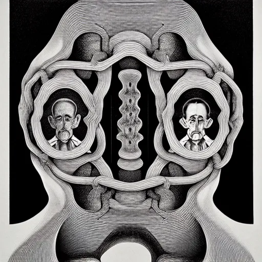 Image similar to conceptual post - mortem monumental portrait made by escher, highly conceptual art, intricate detailed painting, illustration sharp detail, manga 1 9 9 0