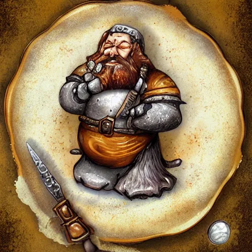 Image similar to a plate of unusual dwarven cuisine, rpg item, fantasy concept art