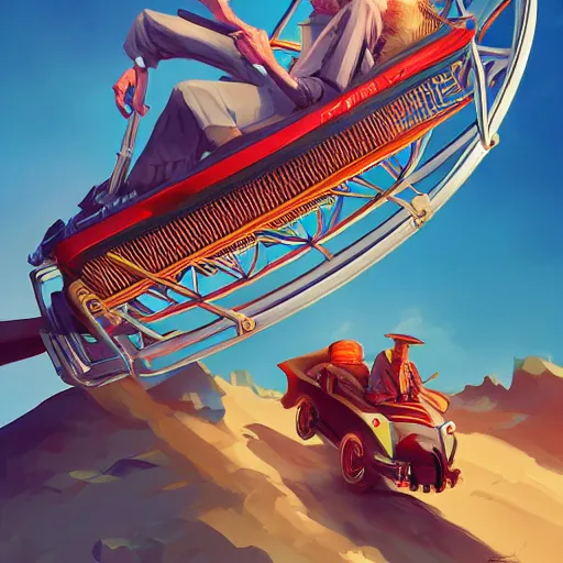 Prompt: stylized stephen hawking on roller coaster, minimalist ben hur, loftis, cory behance hd by jesper ejsing, by rhads, makoto shinkai and lois van baarle, ilya kuvshinov, rossdraws global illumination