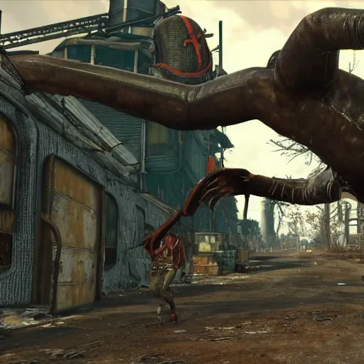 Image similar to king leech in fallout 4