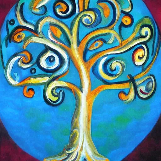 Prompt: tree of life, painting, detailed