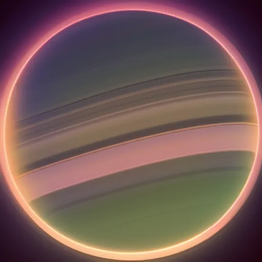 Image similar to saturn view from space, beeple style 3 d render, 8 k, hires