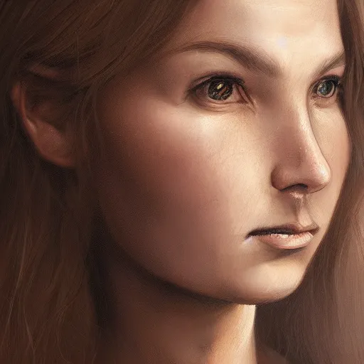 Image similar to portrait of a woman, by dana ulama, highly detailed, featured on artstation